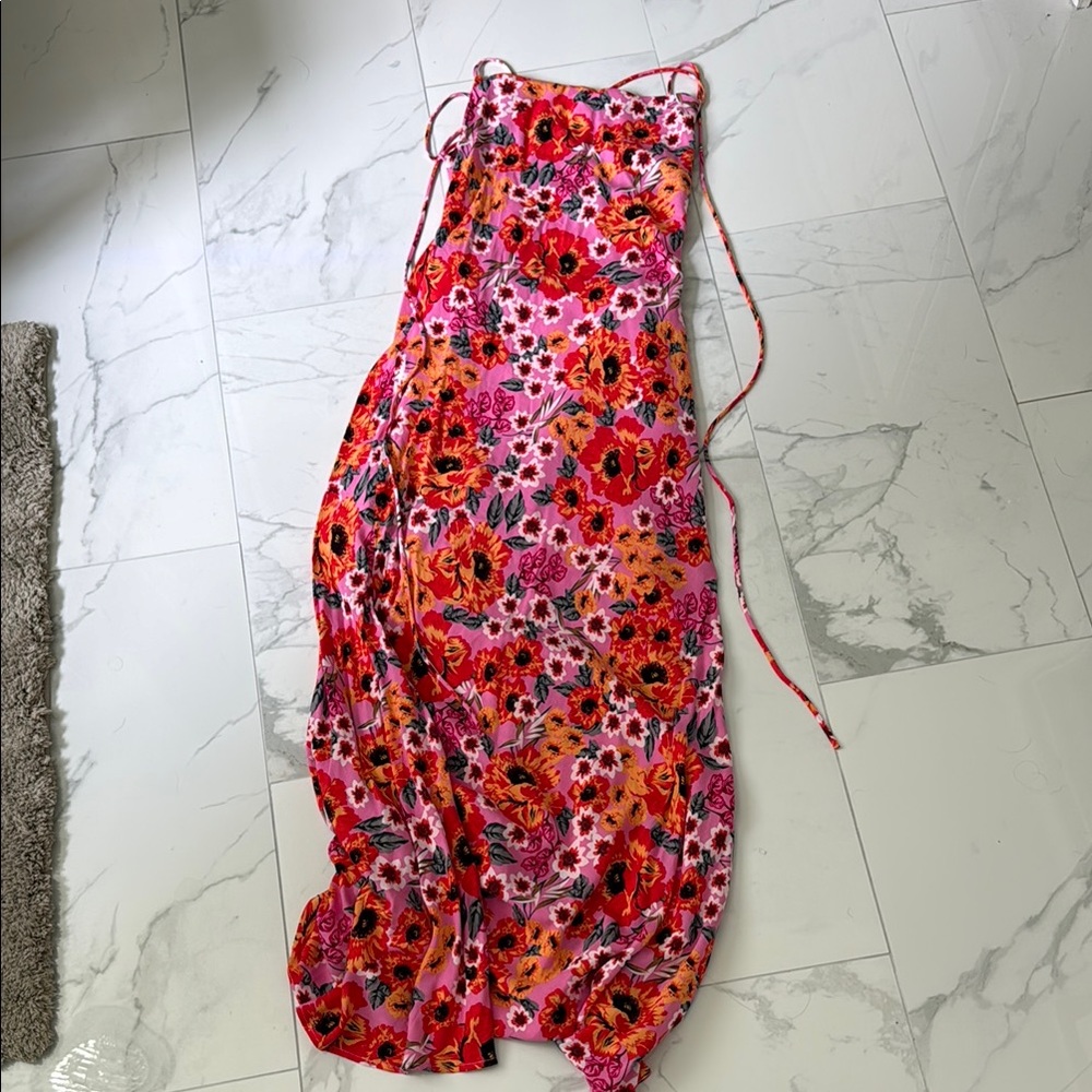 Hello Molly Pink Floral Maxi Dress
